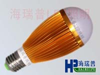 LED downlight bulb the gold LED bulb HRPLED-QP-5A 7W、5W3W HaiRuipu energy saving lamps LED bulb manufacturers