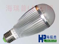 7W银色LED球泡灯 HRPLED-QP-7A 海瑞普节能灯 7W 5W 3WLED灯泡生产厂家 LED筒灯灯泡